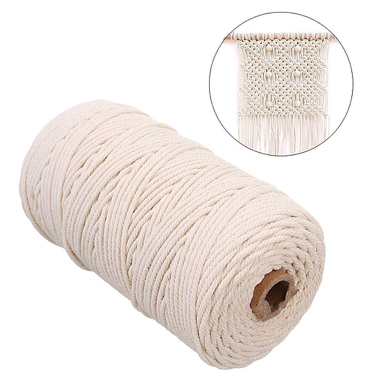 Bavlněná šňůra provaz motouz macramé 4mm